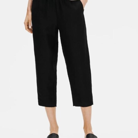 💫NWT Eileen Fisher Women's Tencel & Organic Linen Slub Easy Pant Plus Size 3X - Picture 3 of 16
